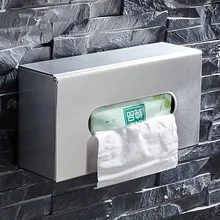 Нержавеющая сталь матовая Гостиная Ванная комната ресторан отель прямоугольная положить полотенце коробка ткани