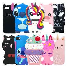 Dễ Thương Cho iPhone 6 S 6 S 7 8 Plus 8 Plus 7Plus X XS Bao Da Silicone 3D kỳ Lân Ngựa Thỏ Nữ Thời Trang Mèo Hoạt Hình Mềm Mại Túi Đựng Điện Thoại(China)