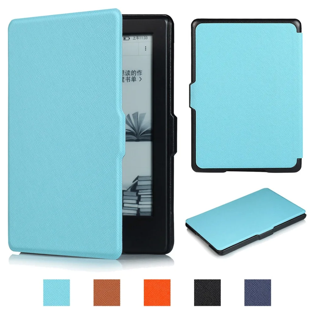 Планшеты чехол для Amazon Kindle Paperwhite 4 2018 Ultra Slim Смарт кожаный чехол-футляр на магните царапинам жесткий прочный z7