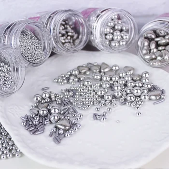 

Cake baking, decorated silver beads, sugar beads, sugar, needle, heart candy, cake, ice cream, decorating sugar beads