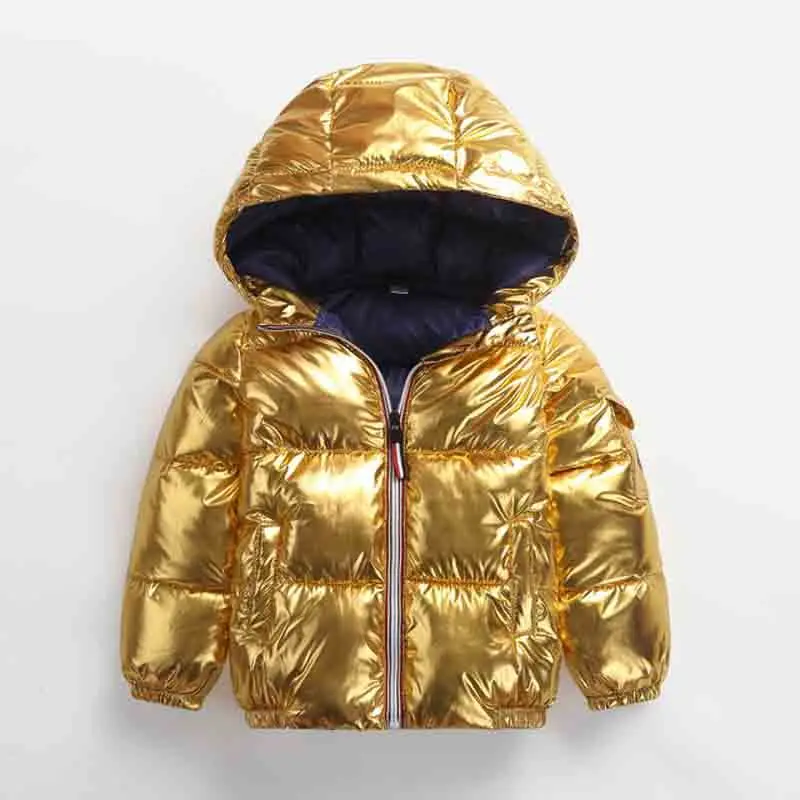 

Bibicola 2018 winter new boys and girls warm down jacket children's fashion hooded snowsuit kid's casual outerwear