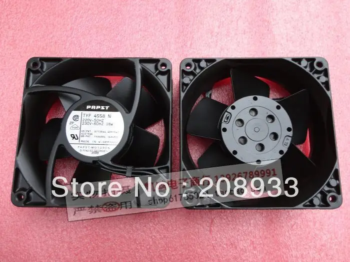 

For TYP4558N 220V 18W 120 * 120 * 38MM PAPST 12038 fan 12CM metal+cooling fan