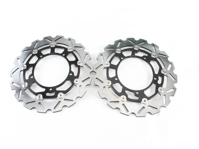 1 Set Motorcycle Front Brake Disc Rotor For S U Z U K I GSX1300R GSX-1300R HAYABUSA / B-KING 2008-2011 09 10 1 pcs motorcycle rear brake rotor disc braking disk for suzuki b king bking 1300 2008 2010 gsx1300r gsx 1300r hayabusa 2008 2011
