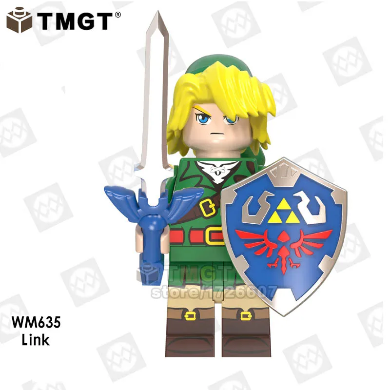 4 шт./компл. Link Princess Zelda break of the Wild WM6053 Dragon Ball Z trunks KT1020 строительные блоки кирпичи игрушки для детей подарок