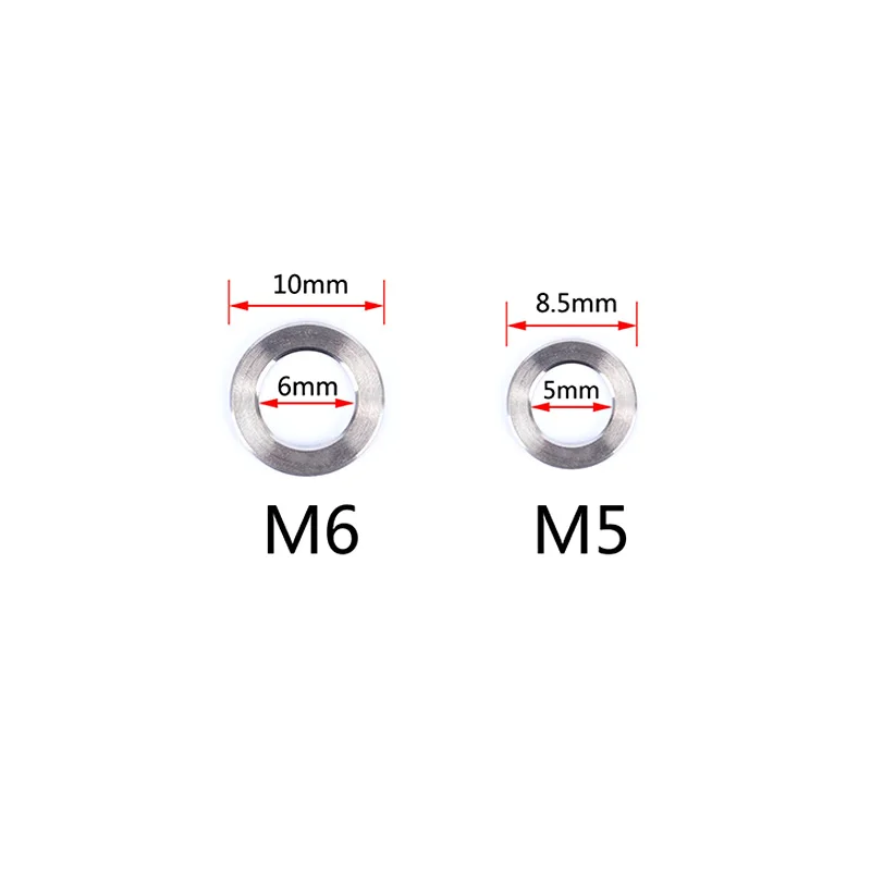 10 шт. M5 M6 велосипедные шайбы для болтов прокладки титановая плоская шайба прокладка для MTB шоссейного велосипеда шток тормозной Болт Винты Запчасти