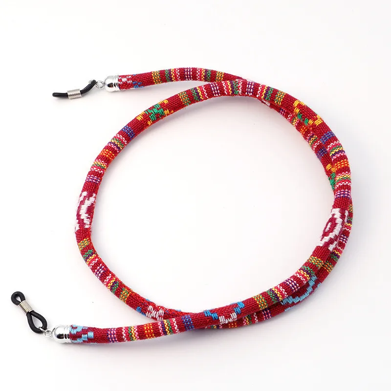 

Ethnic Style Handmade Woven Eyeglasses Chain Reading Glasses Rope Sunglasses Strap Cord Holder Neck Band Accessories