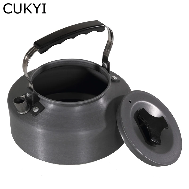 CUKYI 1.1L Открытый чайник Кемпинг чайник Портативный чайник Кемпинг кофе горшок Кемпинг оборудование