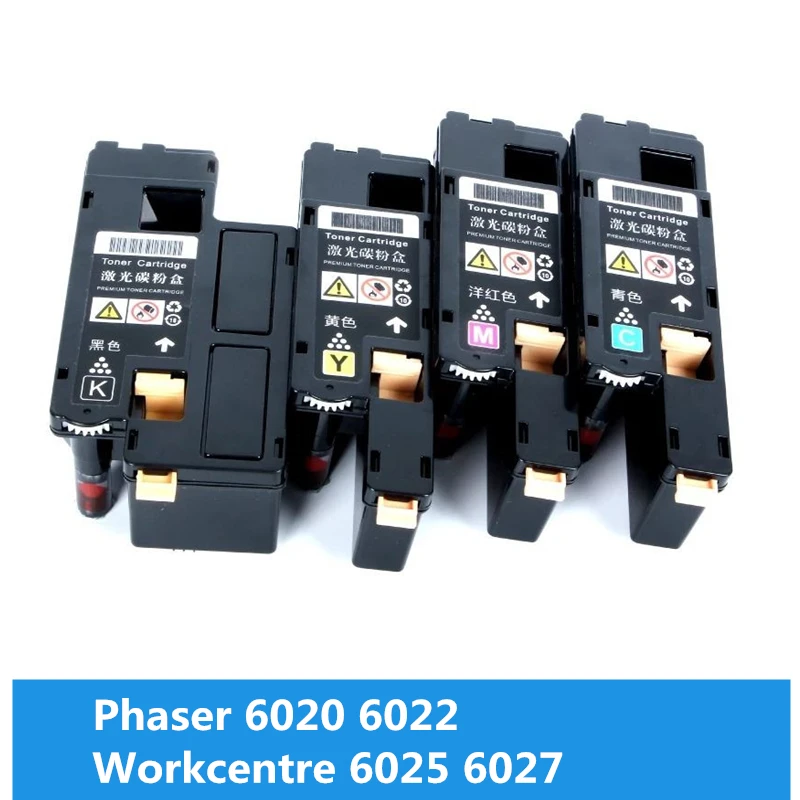 

RU SA Toner Cartridges For Fuji Xerox Phaser 6020 6022 Workcentre 6025 6027 printer Compatible Xerox 106R02763 2760 /2761 /2762