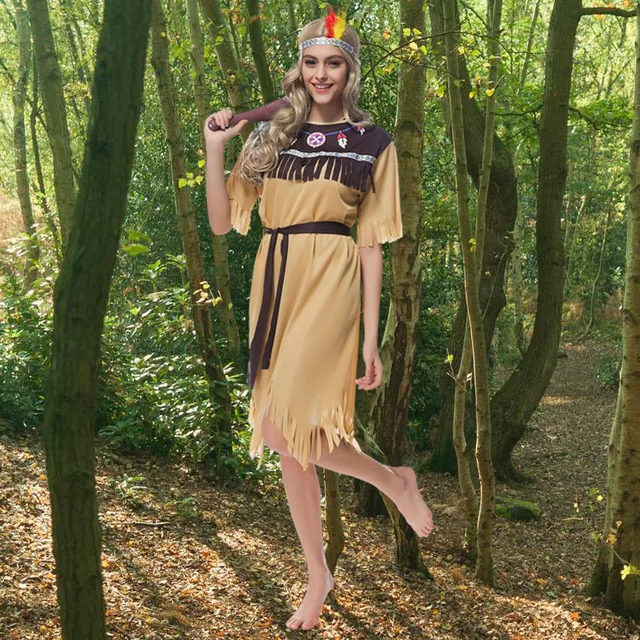 Sexy Women's Native Indians Princess of Tribe Role playing Costume