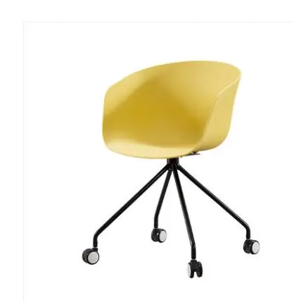 Simple Dining Chair Leisure Chair Metal Cloth Pink Armrest Dining Chair Designer Coffee Back Chair.