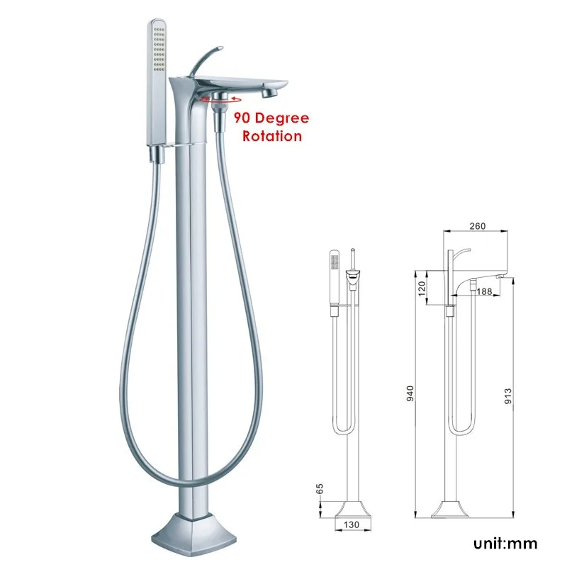 floor standing bathtub faucets (3)