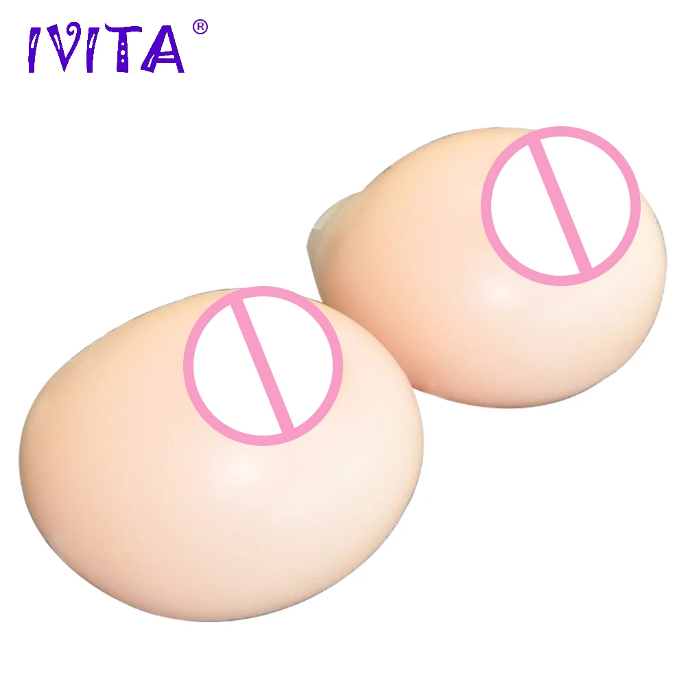 

IVITA 5000g Professional Artificial Silicone Breasts Form With Shoulder Straps Crossdresser Transgender Transvestite Mastectomy
