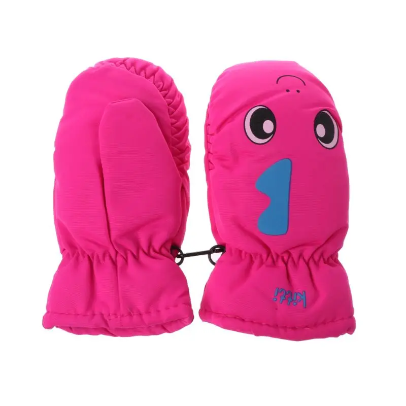 От 2 до 5 лет хорошее качество Детская рукавица для зимы Дети мальчики девочки теплые уличные перчатки водонепроницаемый ветрозащитный - Цвет: 1