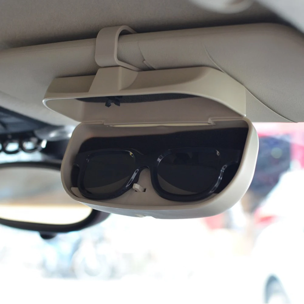 Car Sunglasses Box Organizer Glasses Storage Cases Holder Visor Fold