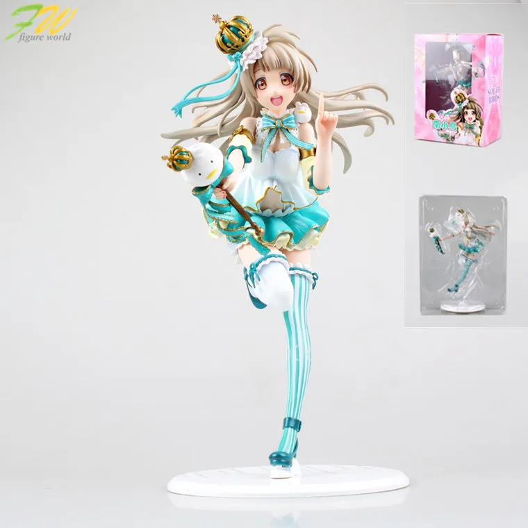 Аниме экшн фигурки: LoveLive!&gt Minami Korori lovely Симпатичные статуэтки PVC 22 см упаковано в