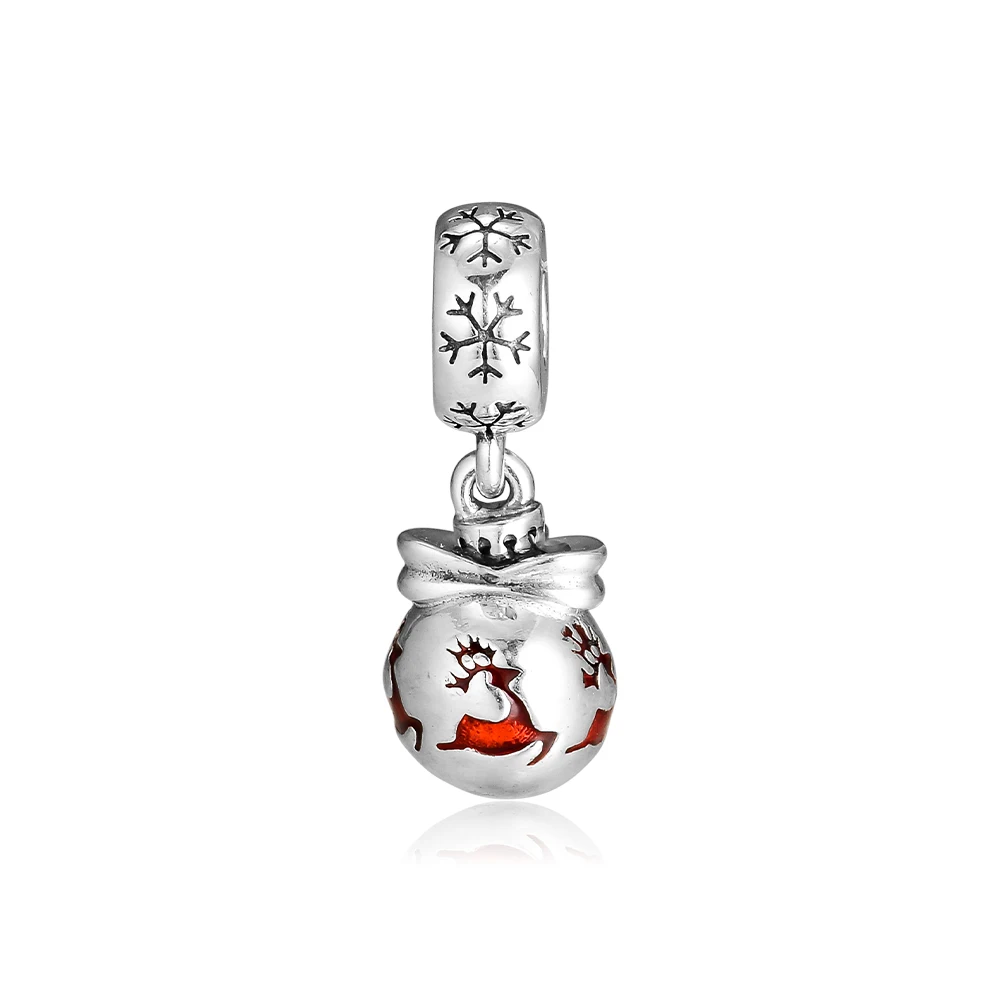 

CKK Beads 925 Silver Prancing Reindeer Pendant Charms for Women DIY Fits Bracelet Necklace Original Jewelry Making