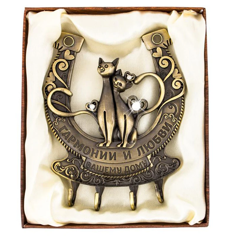 

Russian wedding decoration home decoration accessories clerk on the wall hangers Clothes Key hook cat hanger vintage home decor