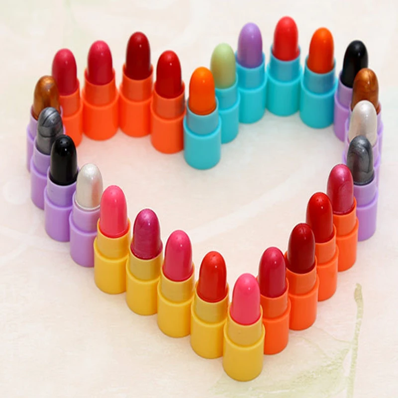 16pcs/lot Lipstick Makeup Baby Lips Balm Eye Shadow Mini Lipstick Kit