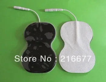 

400pcs -DHL- large size gourd shape needle insert Non woven medical electrode pads forTENS UNIT massage machine 6*9cm