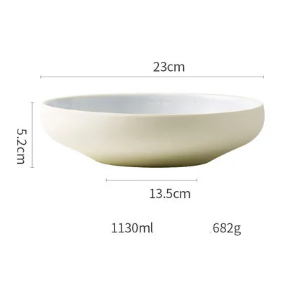 ANTOWALL корейский стиль бытовой круглое блюдо керамика 9 дюймов Большой тарелка чаша столовая посуда простой шляпа форма ГЛУБОКАЯ ТАРЕЛКА - Цвет: yellow