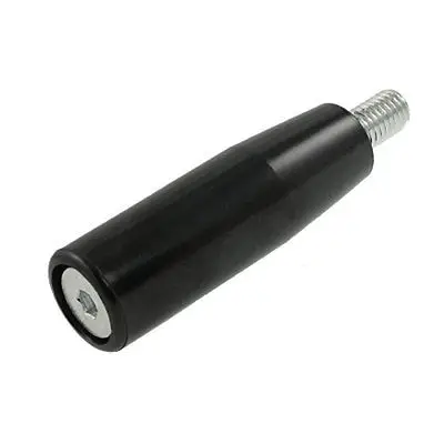 

Black Silver Tone 11.5mm Male Thread Dia Revolving Handle Grip