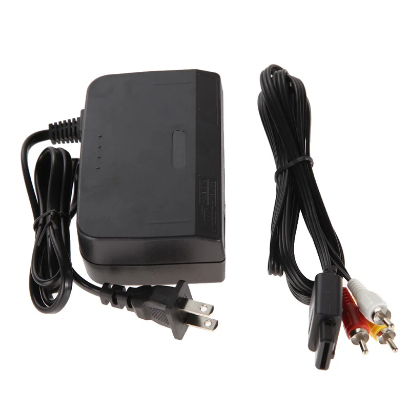 

NEW COMBO AC DC Power Adapter Power Supply Adaptor With AV Cable Charger Converter US Plug For Nintendo 64 System