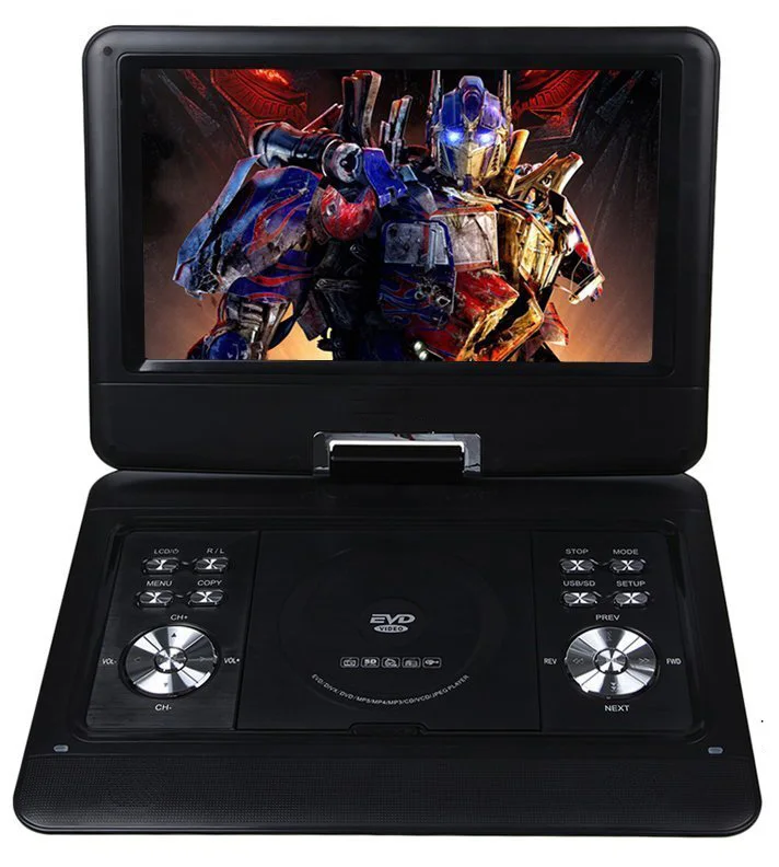 10.1Inch Portable DVD Player Rechargeable Battery Supports SD Card and USBdvd portable player