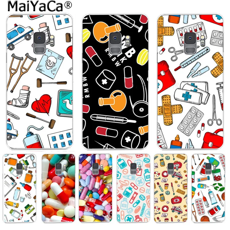 

MaiYaCa Medical Pills Fashion Phone Case Retro Cover Lovely for Samsung S9 S9 plus S5 S6 S6edge S6plus S7 S7edge S8 S8plus