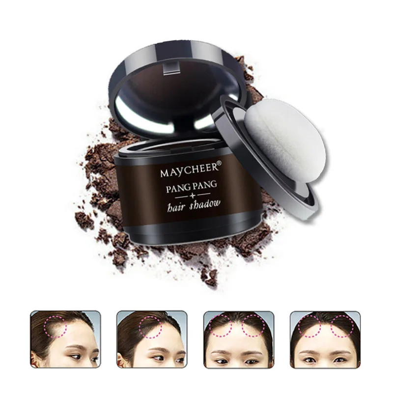 

New 4 Color Hair Fluffy Powder Instantly Black Root Cover Up Natural Instant Hair Line Shadow Powder Hair Concealer Coverag