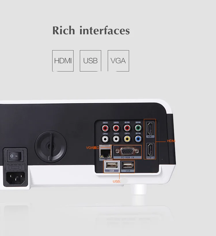 Native Full HD 1080P 5500Lumens Led Digital Smart 3D Projector,Perfect For Home Theater Projector