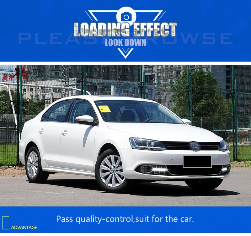 Противотуманная фара для Volkswagen VW Jetta Sagitar MK6 2012 2013 Автомобильный Стайлинг светодиодный DRL Дневной ходовой светильник Дневной светильник