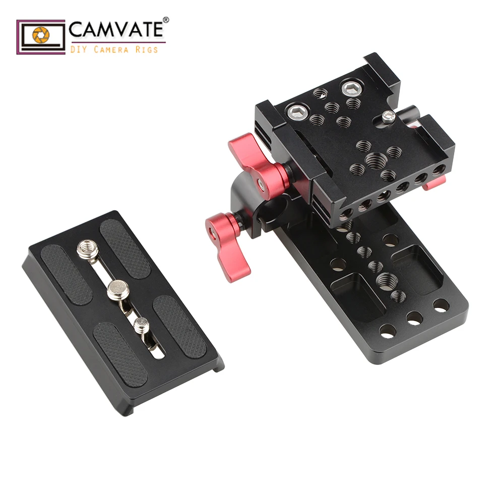 Base de Montagem Placa para Manfrotto Camvate Liberação Rápida Padrão Acessório C1436 Câmera Fotografia Acessórios qr - Image 3