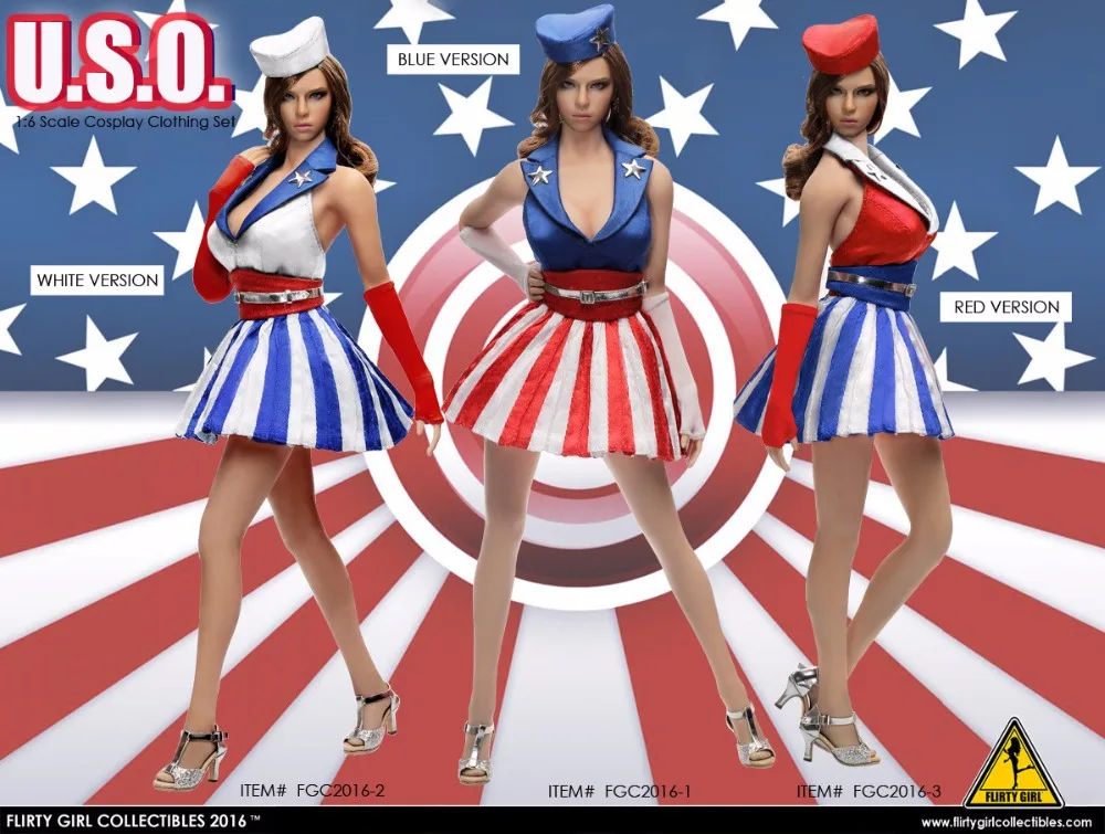 

1:6 Scale Female Figure clothes Accessory U.S.O HYDRA Cosplay Clothing set for 12" Action figure doll,not include head;body