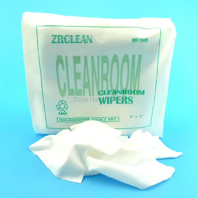 6*6 Inch Non Dust Cloth Cleanroom Wiper With Alcohol Bottle for Laptop