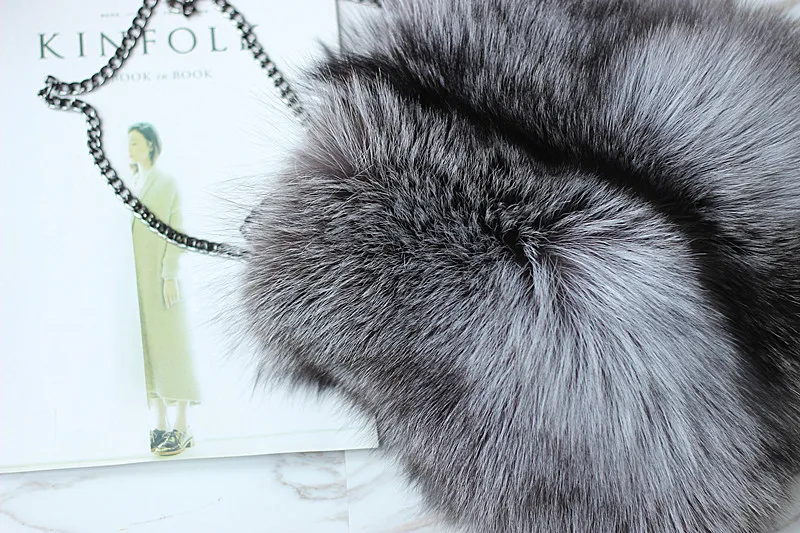 Натуральная Silver Fox furbag быть-1730