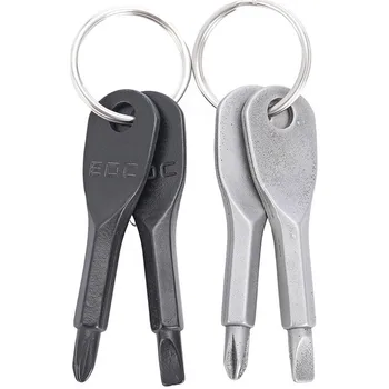 

Outdoor Multi Mini Key Ring Slotted Repair Portable Tool Hike Gadget keyring Pocket Camp Screwdriver Phillips