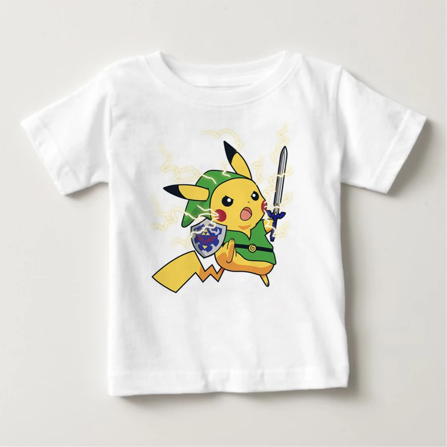 

Pokemon Go children's T Shirt Infant Pure Cotton Crew Neck Kid Tshirt 2019 Toddler Teeshirt Boy Girl T-shirt For Baby
