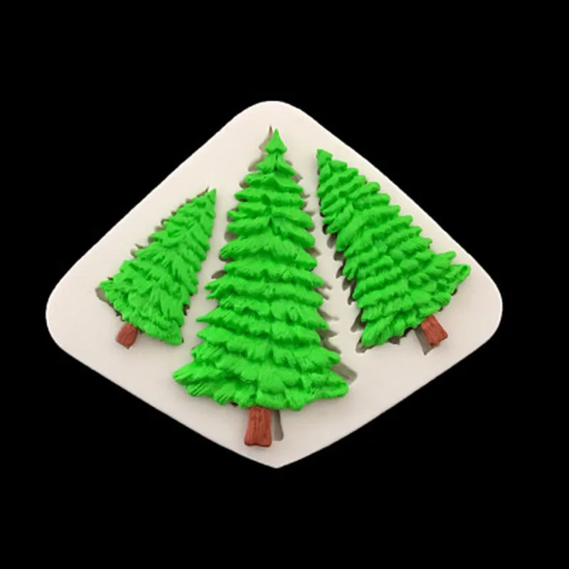 

Fondant Cake Silicone Mold Christmas Tree Leaf Shape Chocolate Biscuits Mould DIY Kitchen Baking Cake Decoration Tool Soap Mold