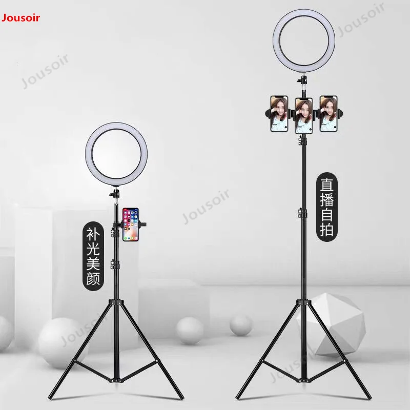

Photography LED Selfie Ring Light 16/26cm three-speed Stepless Lighting Dimmable With Cradle Head For Makeup Video CD05 T03