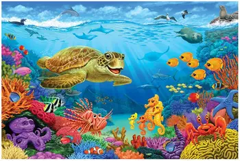 

5d diamond painting Turtle Happy Ocean Life diamond painting full square stitch stickers rose flower nouveaute 2019 wall art
