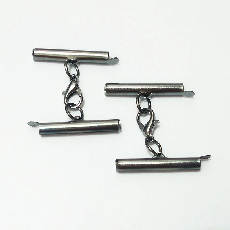 jewelry findings crimp end beads multylayer necklace connector lobster