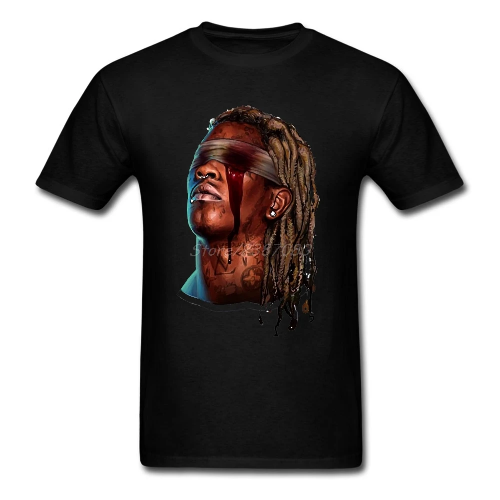 Новый стиль хип-хоп Young Thug Футболка Camiseta Мужская футболка с круглым вырезом хлопок Большие размеры короткий рукав на заказ футболки