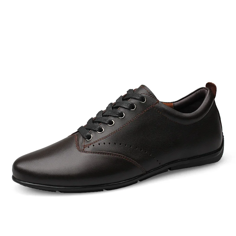 Мужская обувь на плоской подошве; Цвет Черный; официальная обувь из натуральной кожи; мужская повседневная обувь с круглым носком в винтажном итальянском стиле; мужские оксфорды размера плюс 46-47