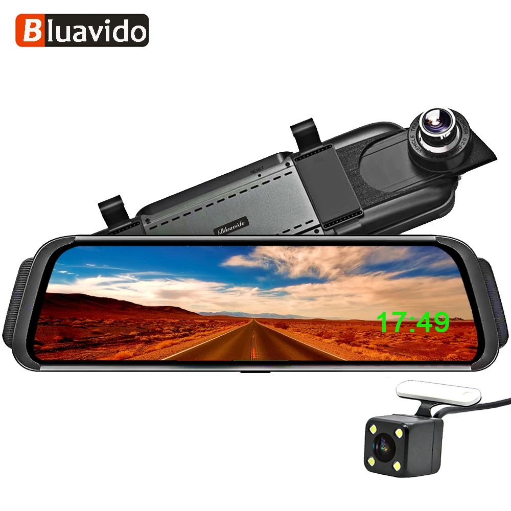 Bluavido 10 4G Android Car DVR mirror video Recorder FHD 1080P Car font b Camera b