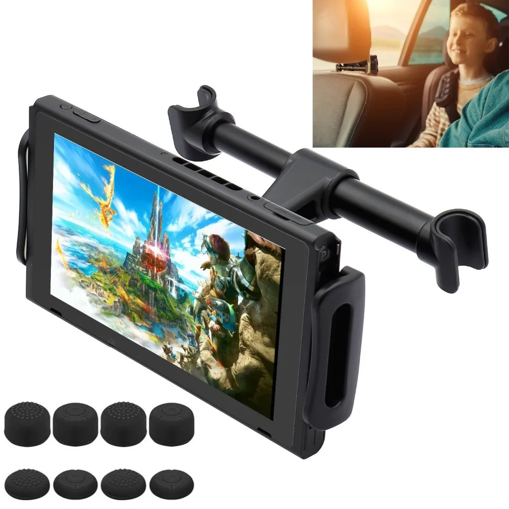 Car Headrest Mount Adjustable Car Holder for Nintendos Nintend Switch
