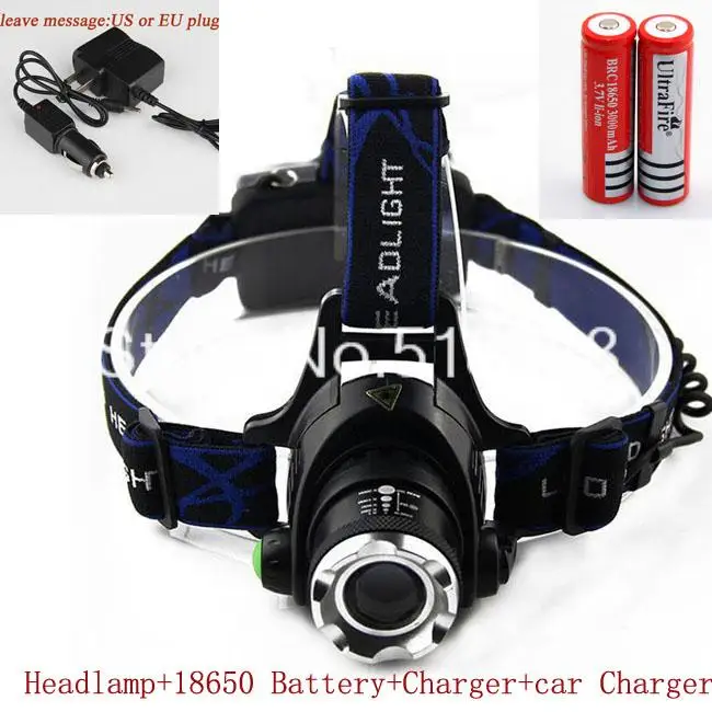 High Power 1600 Lumens CREE Q5 LED Headlamp Headlight 3 Modes LED Head
