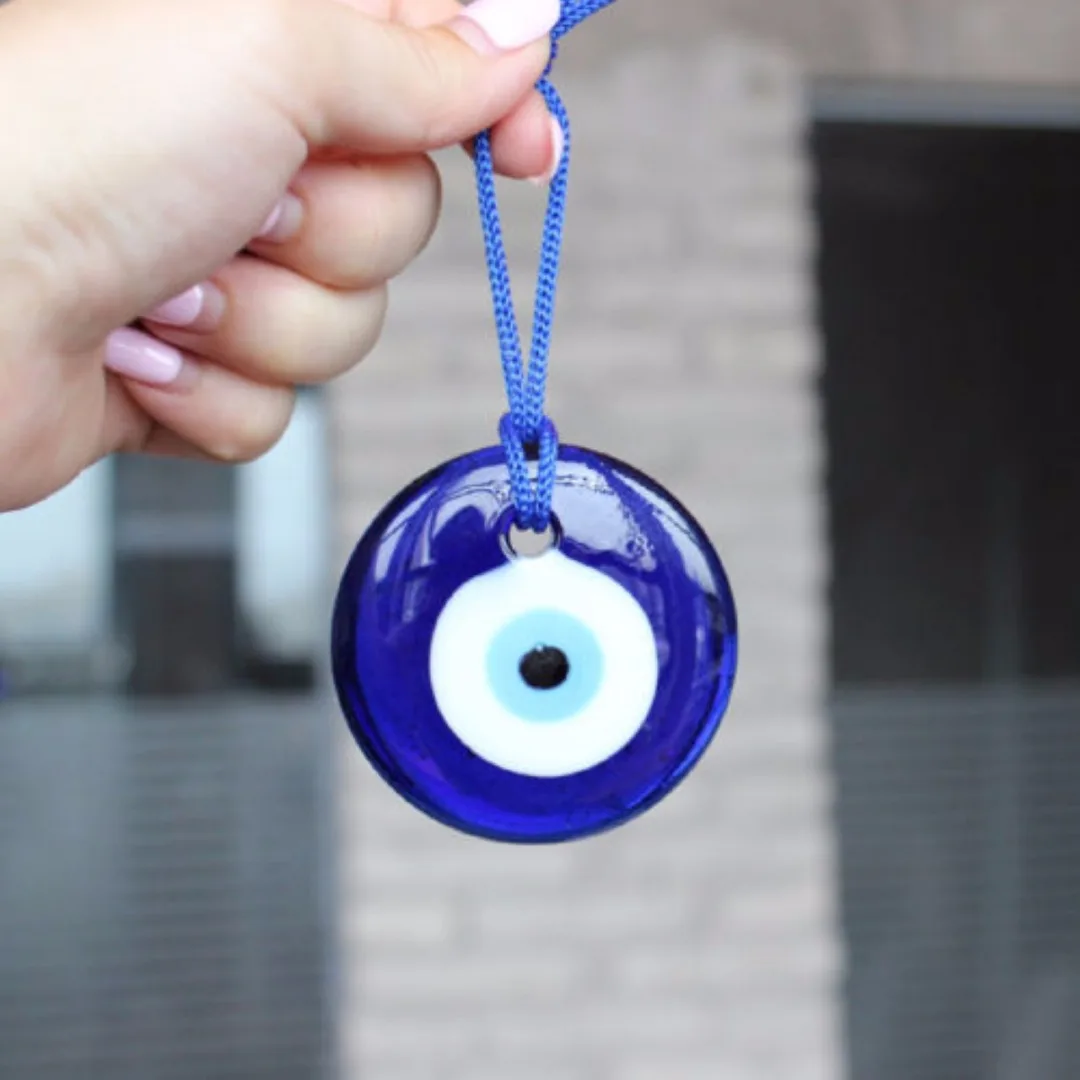1pc Turkish Blue Glass Evil Eye Lucky Wall Office Car Amulet Decoration Protection