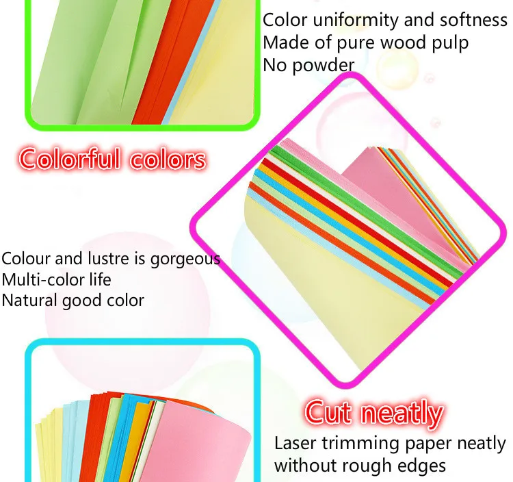 100 шт разноцветная одноцветная бумага с оригами, складывающаяся квадратная бумага s, ручная работа, скрапбукинг, открытки, подарочные украшения для рукоделия
