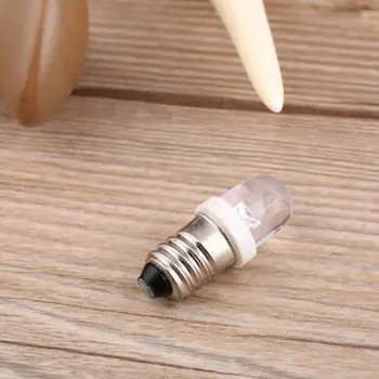 

E10 LED Screw Base Indicator Bulb Cold White 24V DC Illumination Lamp Light