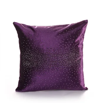 

PANFELOU 45*45cm environmental purple over the sky star knitting Milky Way Cushion Cover for sofa livingroom bedroom